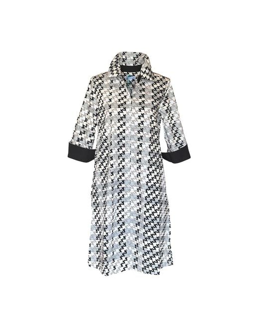 Perlavera Blue Clara Tilted Knee-Length Missy Fit A Line Dress