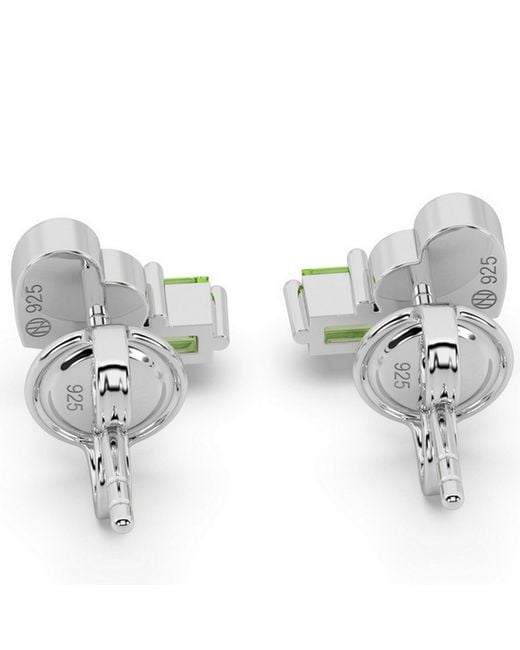 Onia Green Peridot Heart Studs