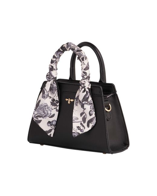 Fable England Black Fable Tree Of Life Mini Structured Tote