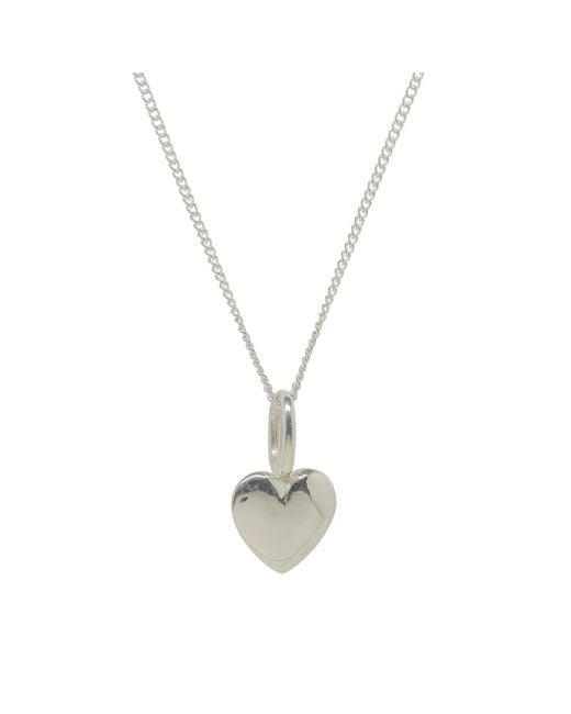Katie Mullally Metallic Beaten Heart Sterling Necklace
