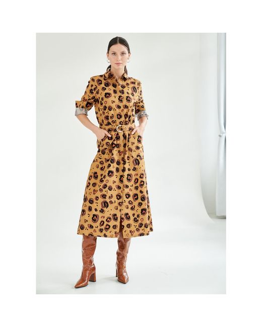 Marianna Déri Metallic Maria Shirtdress Jungle Queen