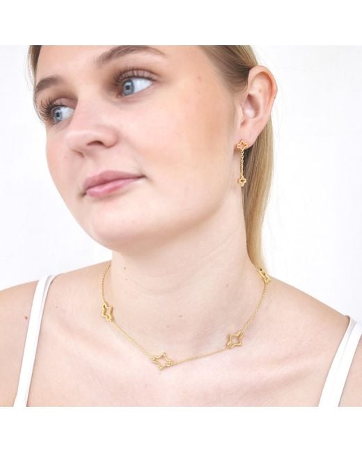 Linda Fiore Metallic Starlite Earring, Vermeil