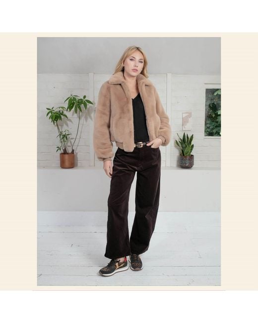 Nooki Design Brown Claudia Barrel Leg Jeans
