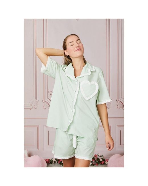 Love Letters X Green Dolce Pistachio & Short Pyjama Set