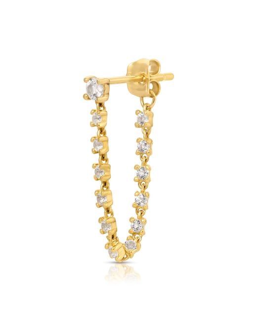 Maya Brenner Metallic Topaz Chain Earring