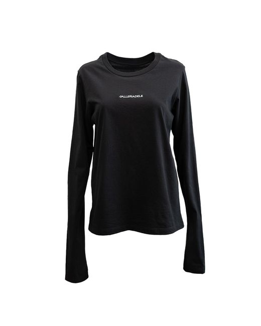 Galleriadele Black The Long-Sleeve Logo T-Shirt