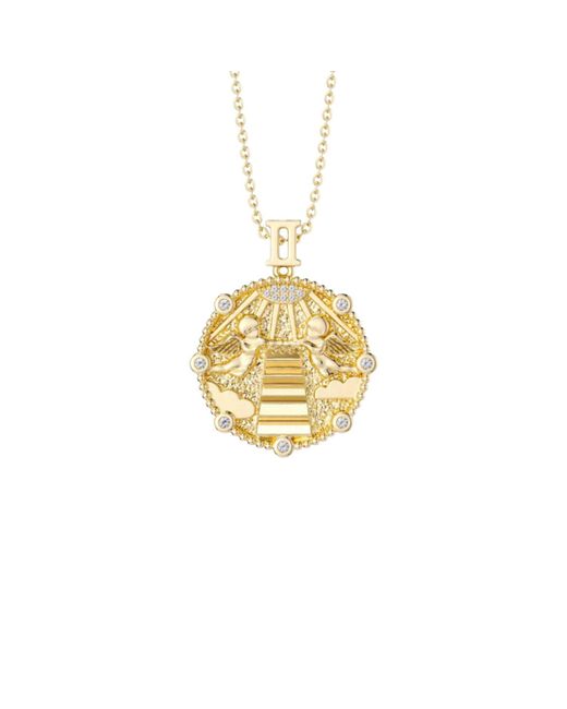 Vanimy Metallic Promised Land Angel Divine Guidance Pendant Necklace