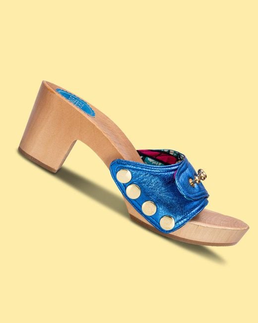 Nique Forde Blue Cobalt Georgie Sandals