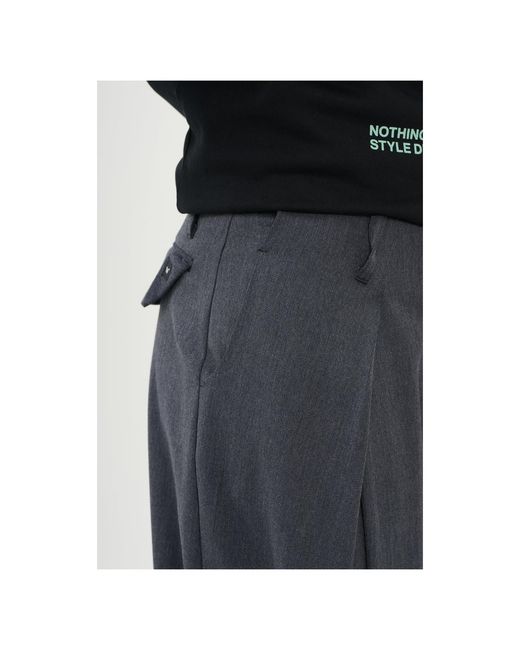 Win Out Blue Unconventional Suit Trousers for men