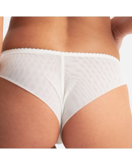 Daily Underwear White Brazilian Panties Crema