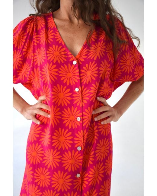 Mind Traveler Red Mica Dress