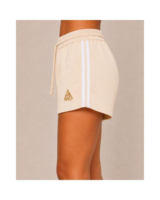 Chic Urban Natural Neutrals Core Stripe Performance Short