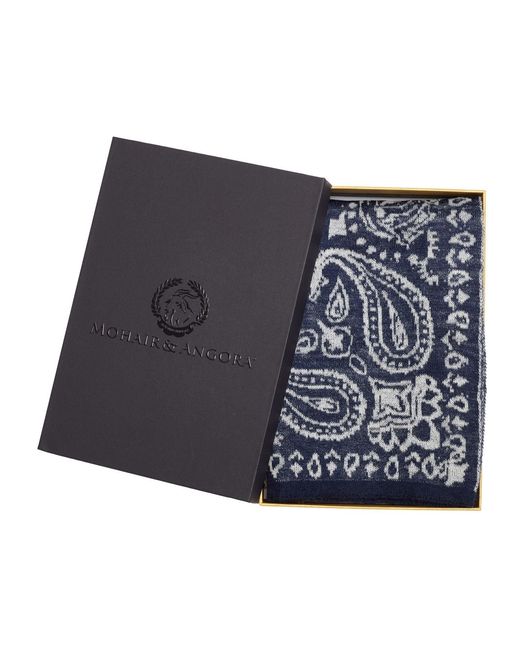 Mohair&Angora Blue Mohair Pera Foulard