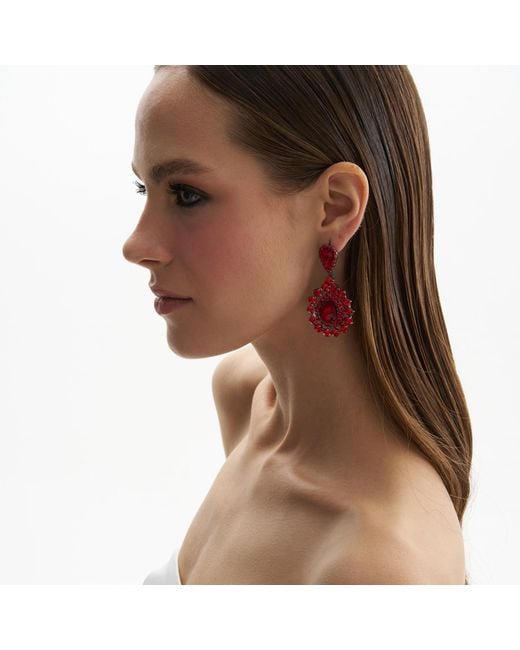 Maison De Gala Red Harper Crystal Earring