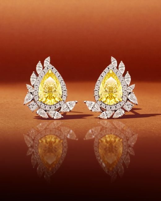 Arte Madrid Metallic Casa Real Imperial Statement Earrings