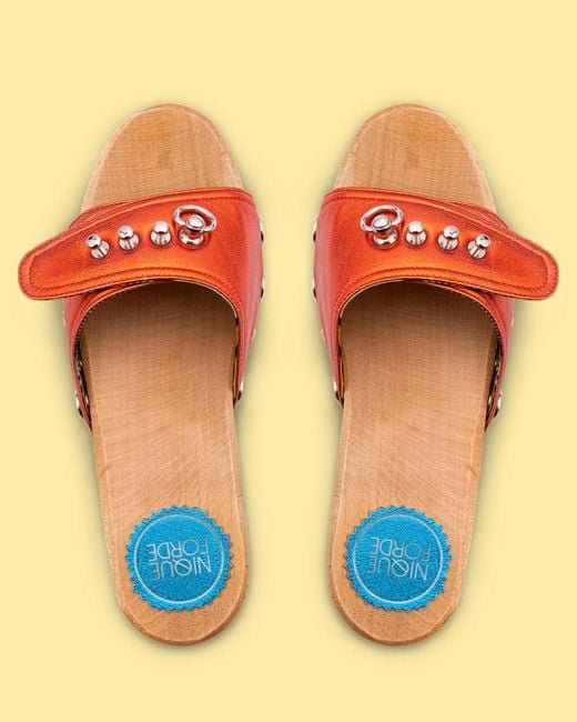 Nique Forde Red Paprika Hot Georgie Sandals
