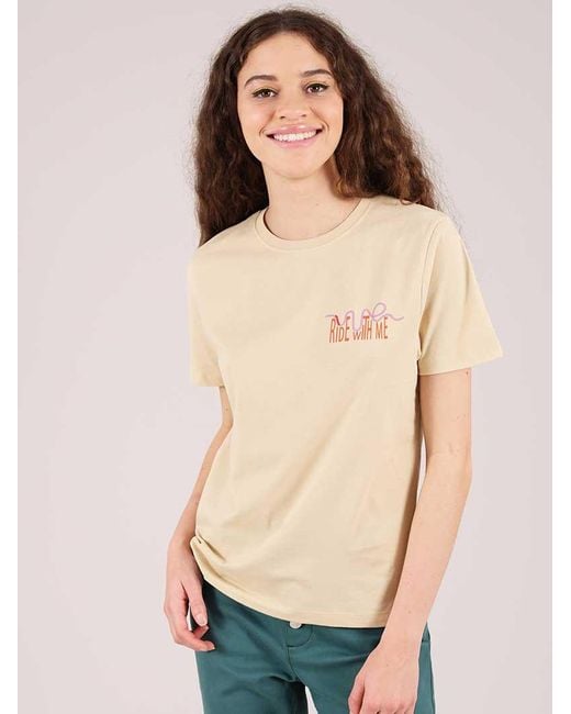 blonde gone rogue Natural Neutrals Roller Coaster Graphic Print T-Shirt, Organic Cotton