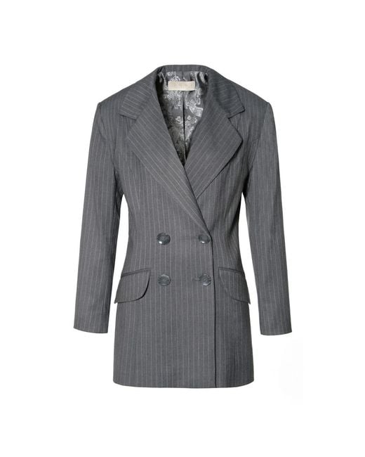 AGGI by HALEWSKI Gray Tiffany Downtown Blazer