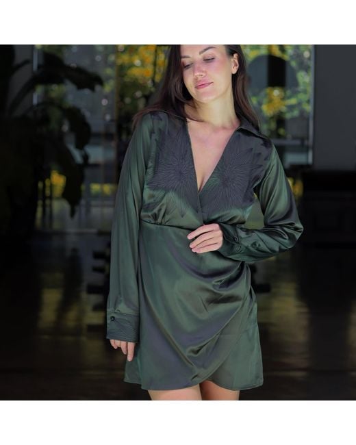 Celeste Mendis Green Nymphea Dress