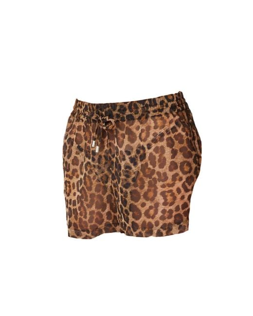 Room 24 Brown Tina Short Leopard