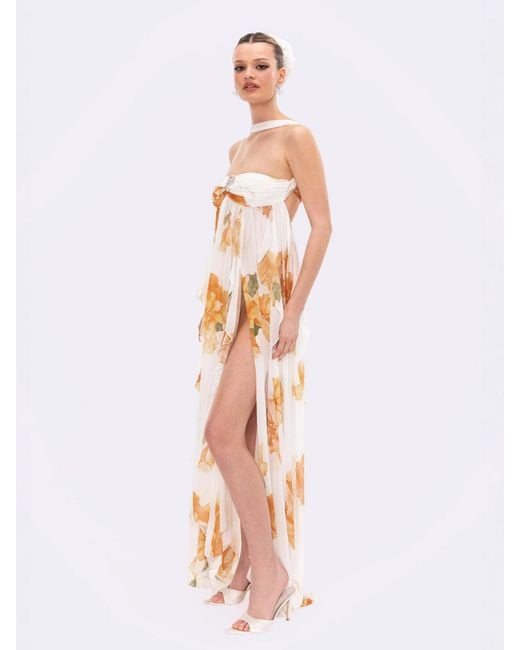 Nana Jacqueline Natural Floral Mariah Dress