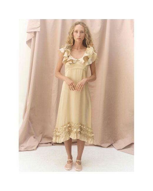 Lisa The Label Natural Peony Dress