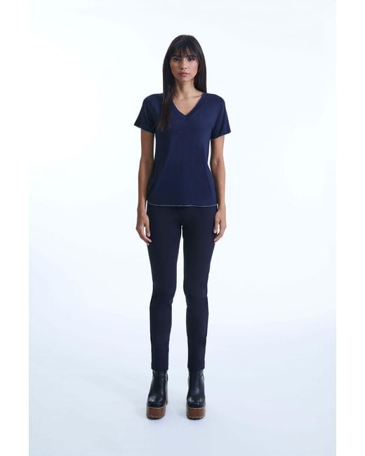 James Lakeland Blue V-Neck T-Shirt