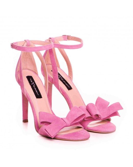 The 5Th Element Pink Elise Suede Sandals