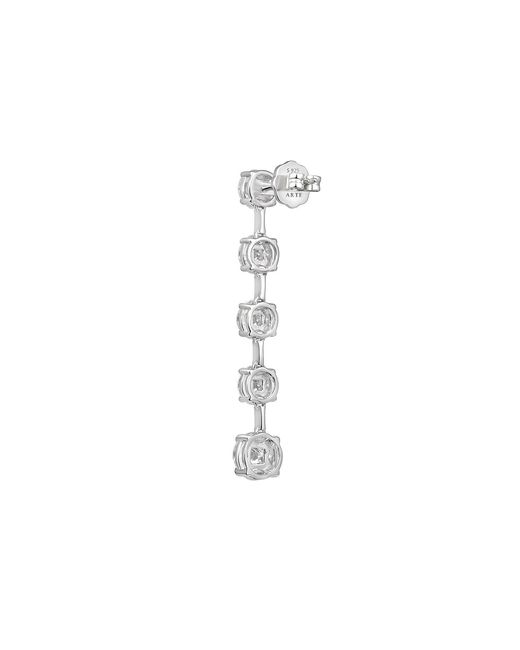 Arte Madrid White Gemma Cascading Dangle Earrings