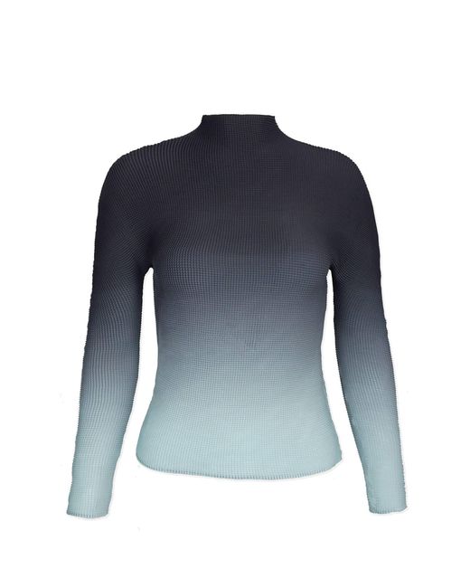 Wild Cosmos Blue Kate Ombre Honeycomb Top