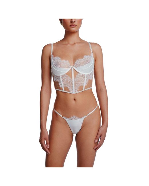 Perilla Lingerie White Grisella Semi-Corset Off