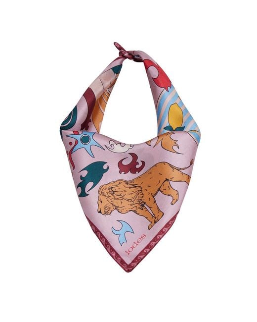 Iodes Red Amalfi Mini Foulard