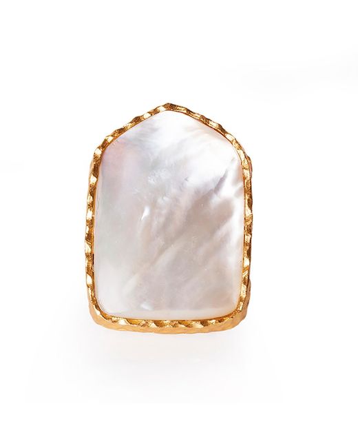 Christina Greene White Shield Ring
