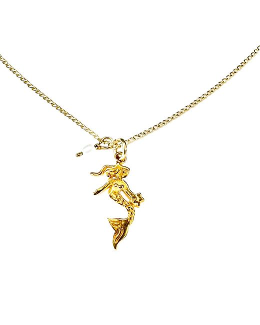 Lexi Jewelry Metallic Miss Mermaid Charm Necklace