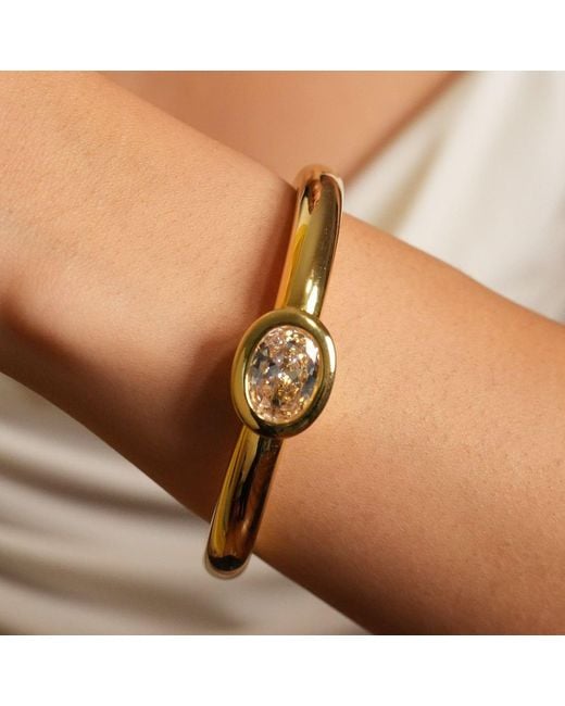 Argento Vivo Metallic Oval Heirloom Bangle