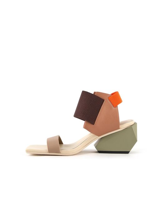 United Nude Brown Neutrals Ricky Sandal Mid