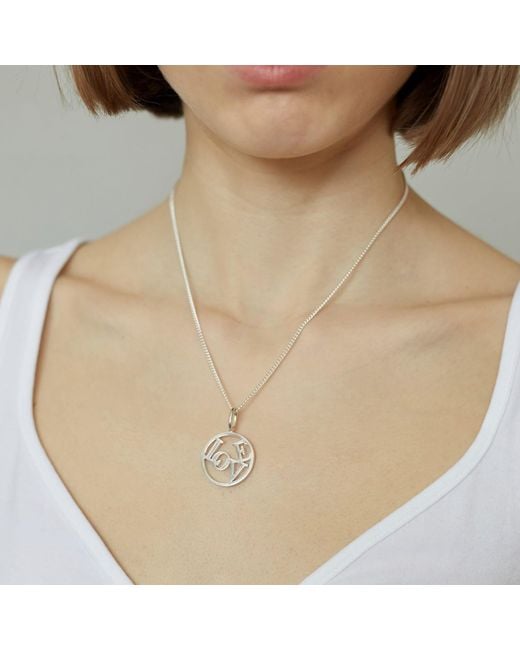 Katie Mullally Metallic Love Medallion Sterling Necklace