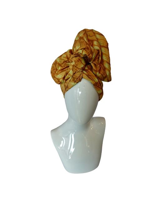 Romer Millinery Brown Twisturban Turban Blond Braid Coiffure