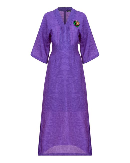Nocturne V-neck Purple Dress