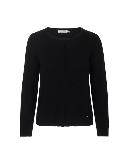 tirillm Black Emilie Basic Cashmere Cardigan