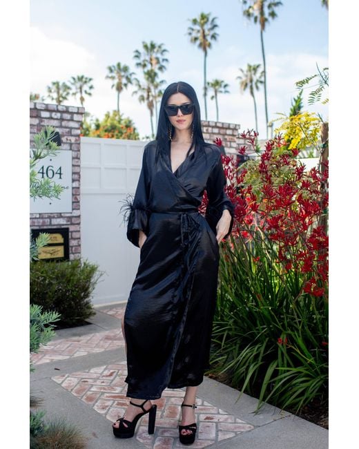 Jennafer Grace Black Marlene Wrap Dress