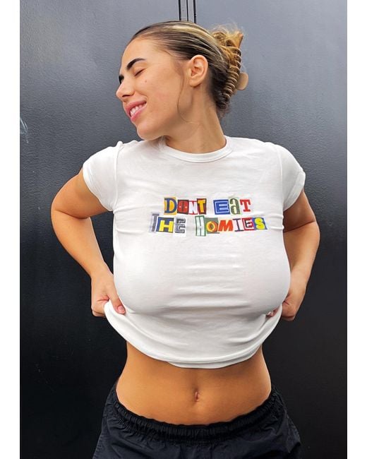 Dont Eat the Homies White Ransom Baby Tee