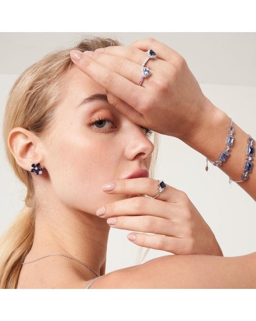 Juvetti Blue Florea Earrings