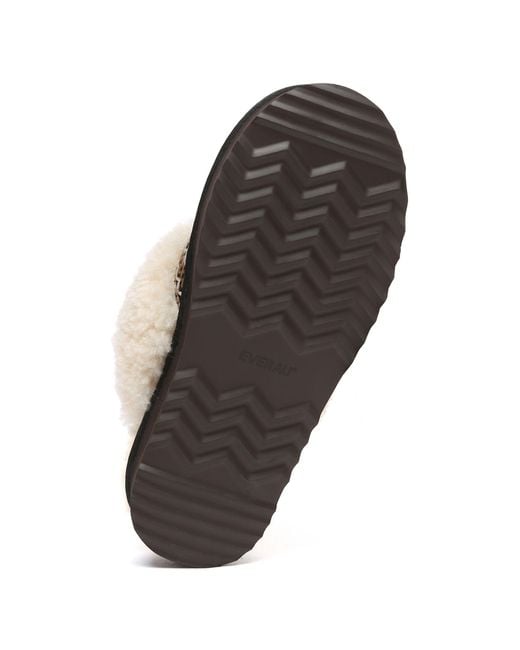 EverAu Australia Black Crake Knitted Platform Slippers