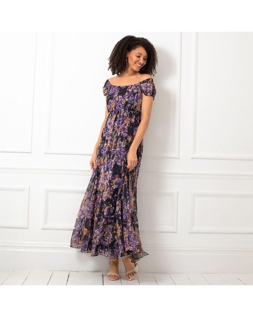 Alie Street London Purple Florence Maxi Dress