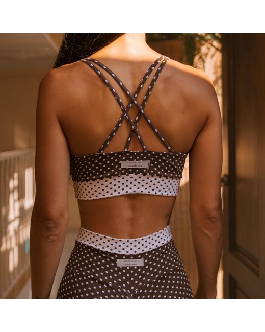 Befitnesslou Gray Bra Cb Polkadot & Off