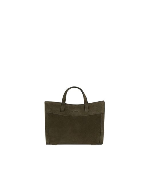 Saonara Brand Green Mini Shopping Suede