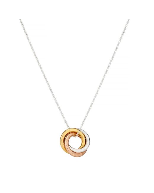 Posh Totty Designs Metallic Mixed Gold Mini Russian Ring Necklace