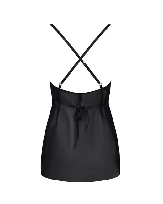 Belle -et-BonBon Black New Edition Fifi Valentines Cherry Petal Wrap Slip