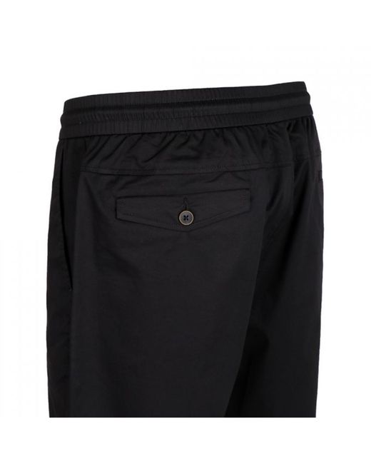 DAVID WEJ Black Plain Drawstring Shorts – for men